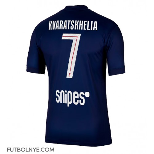 Camiseta Paris Saint-Germain Khvicha Kvaratskhelia #7 Primera Equipación 2025-26 manga corta